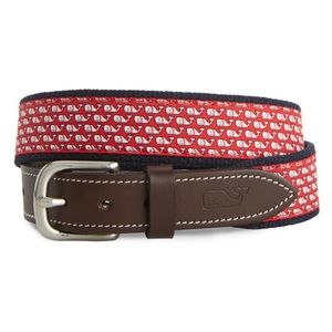 Vinyard Vines silk overlay boy’s baseball belt